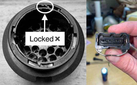 How to depin and dissasemble BMW connectors E30 E36 E46