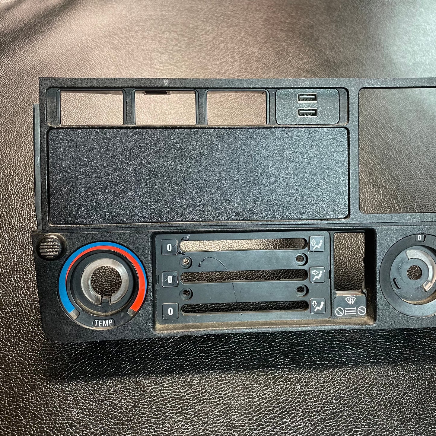 E30 52mm Gauge Mount Radio Delete Panel Plate