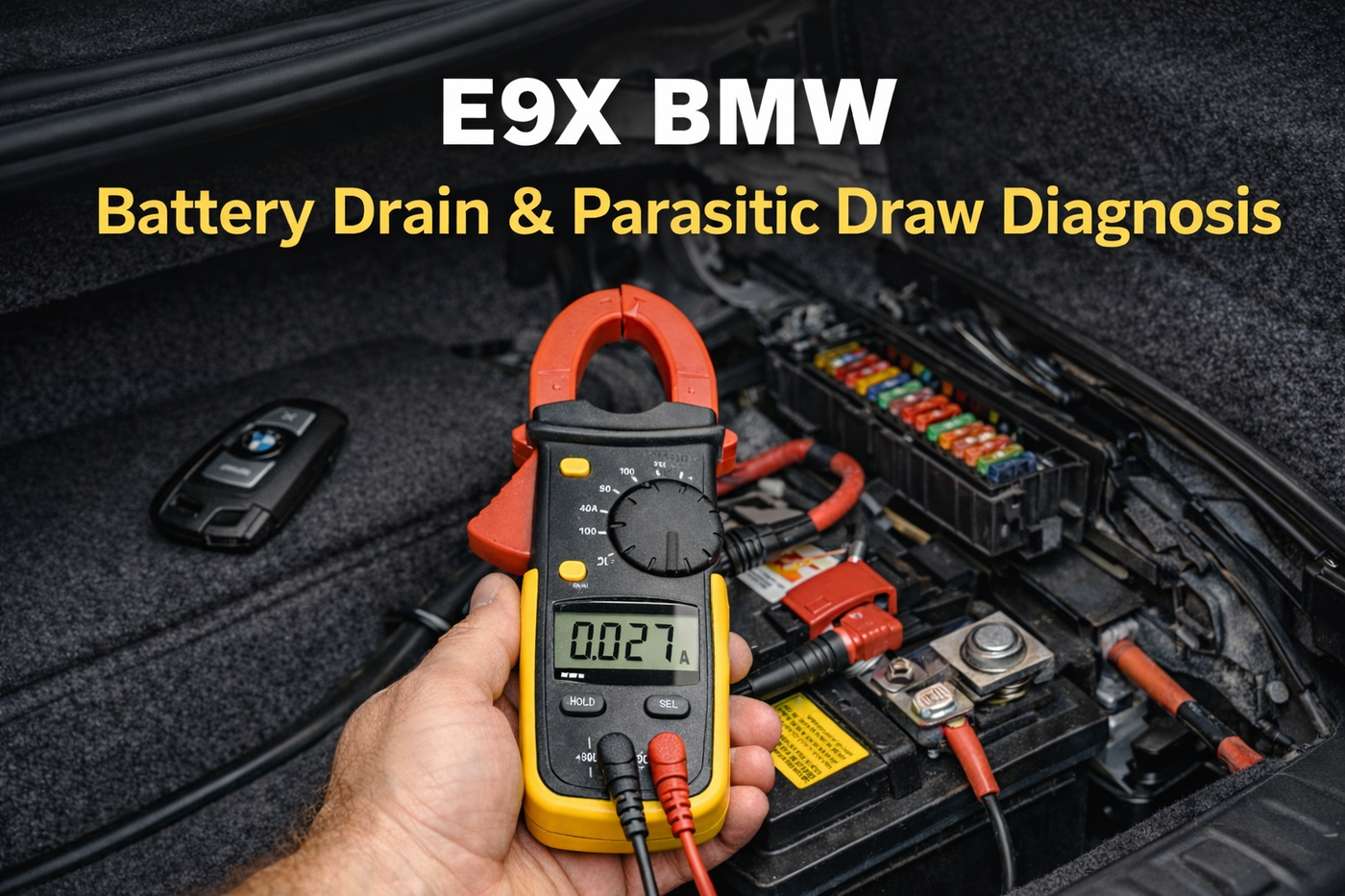 E90/E92/E93 Battery Drain: Parasitic Draw Test + Fix Guide