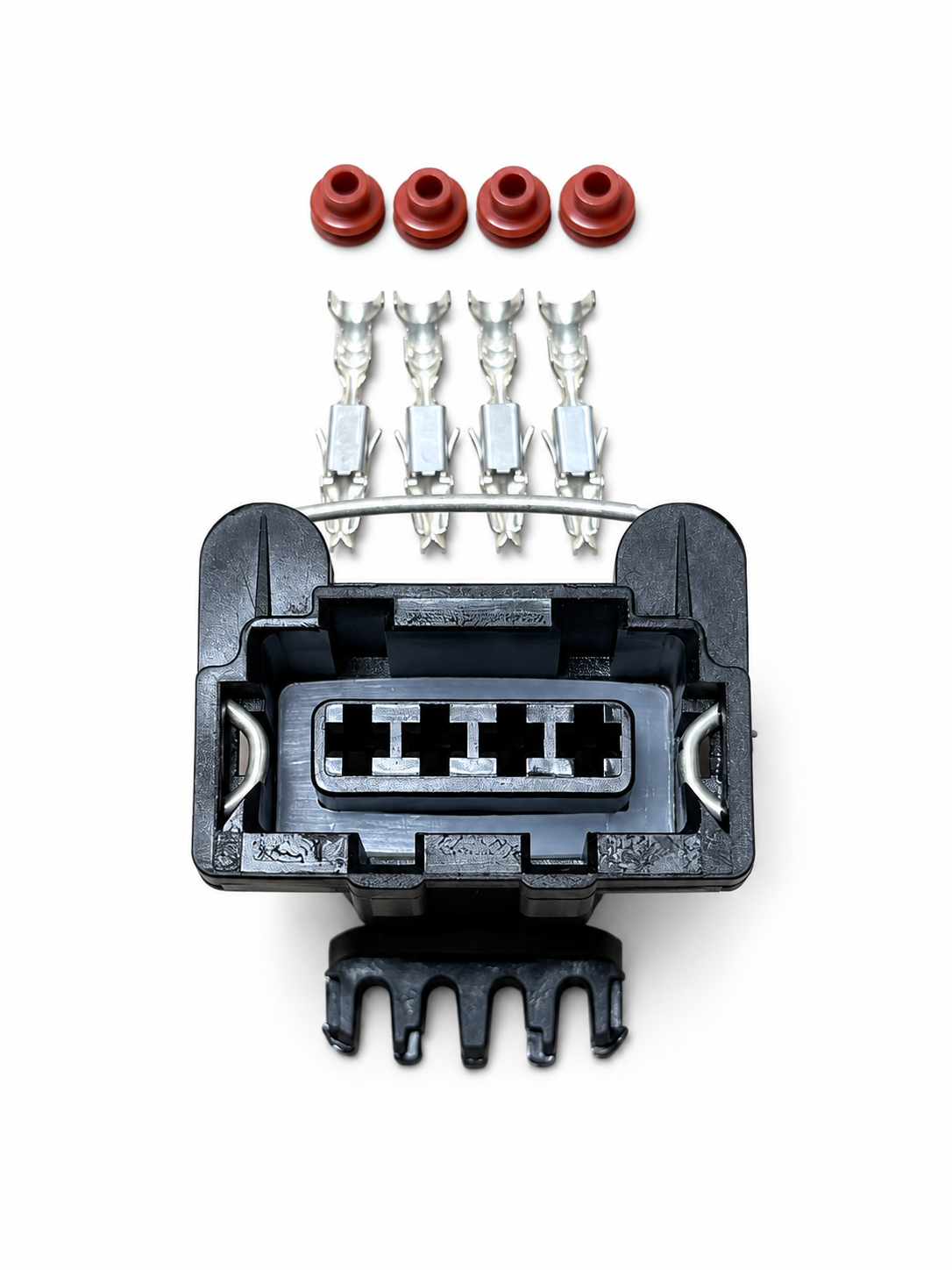 Front mating face of 4-pin Bosch-style female connector
