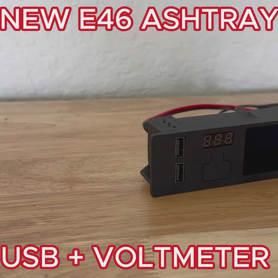 E46 usb a port fast charge voltmeter gauge pod upgrade
